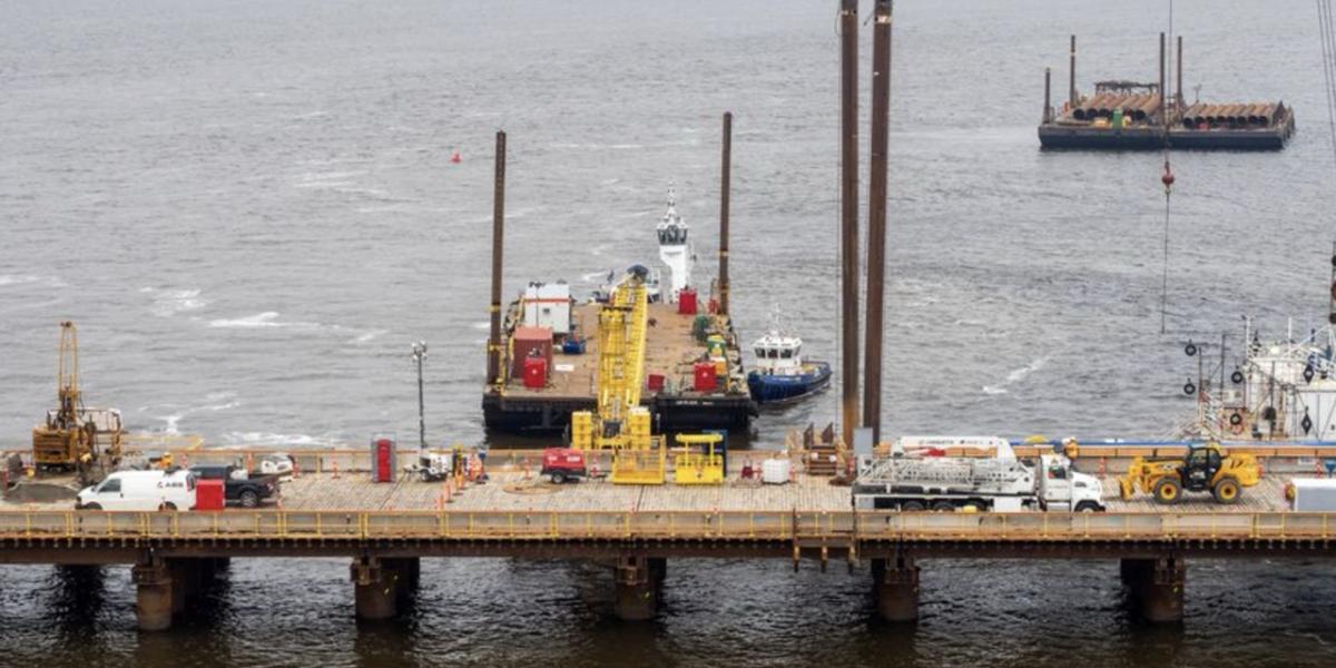 Nouveau pont de l’île d’Orléans: une partie des travaux toujours à l’arrêt