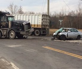 Accident sur la Rive-Sud de Québec