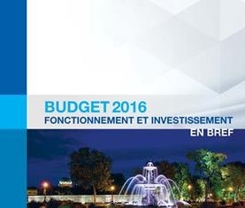 Budget 2016 – Ville de Québec