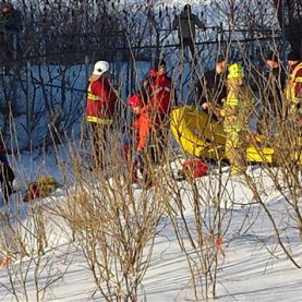 Un homme rescapé d'une conduite d'eau derrière le Domaine Maizeret