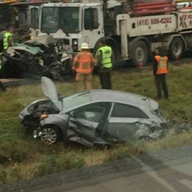 PHOTO du grave accident sur l'autoroute 20