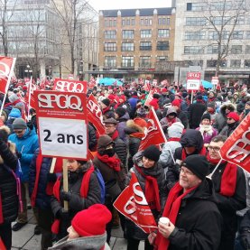 Rassemblement à Québec des membres du SPGQ