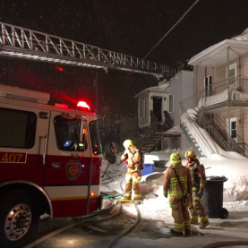 Incendie dans le secteur Montmorency à Beauport