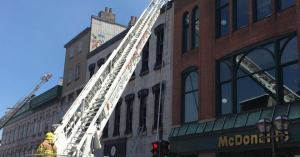 Incendie majeur dans le Vieux-Québec