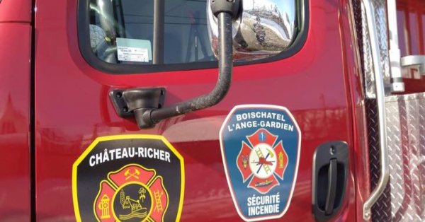 RÉSIDENCE LOURDEment endommagée par les flammes à l'ange-gardien