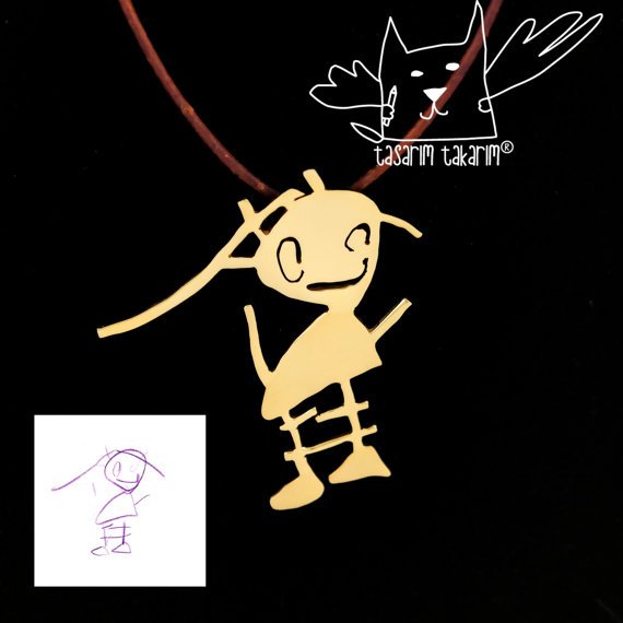 Les dessins de vos enfants transformés en bijoux
