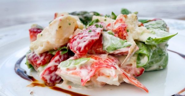La salade de homard, fraises et asperges de Bob le Chef