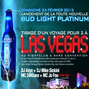 Gagnez votre accès VIP pour le party du Lancement de la Bud Light Platinum !