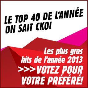 TOP 40 de 2013 - CKOI