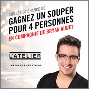 Un souper à l'Atelier avec Bryan!!