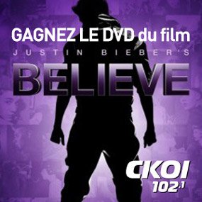 Gagnez le DVD de Justin Bieber