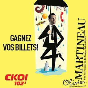 Gagnez vos billets pour le Premier One Man Show d’Olivier Martineau