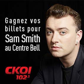 Gagnez votre paire de billets pour Sam Smith