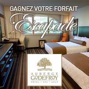 Gagnez votre forfait à l’Auberge Godefroy