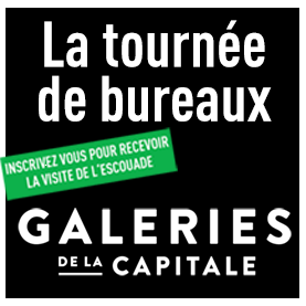 La tournée de bureaux de blvd 102,1 et des Galeries de la Capitales