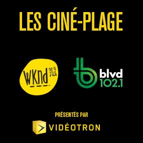 Les Ciné-plage blvd présentés par la Tournée du Nuage illico de Vidéotron.