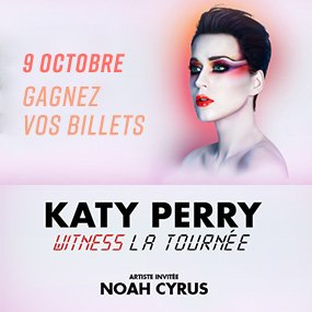Gagnez vos billets pour Katy Perry