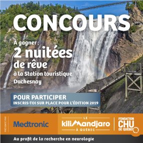 Remportez 2 nuitées à la Station touristique Duchesnay grâce à BLVD et à la Fondation du CHU de Québec!