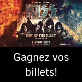 Gagnez vos billets pour KISS au Centre Vidéotron!