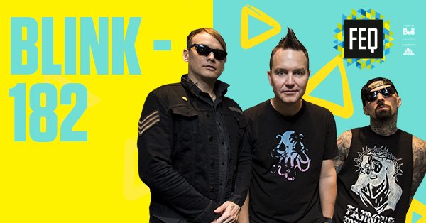Gagnez votre paire de laissez-passer avant-scène OR pour BLINK 182!