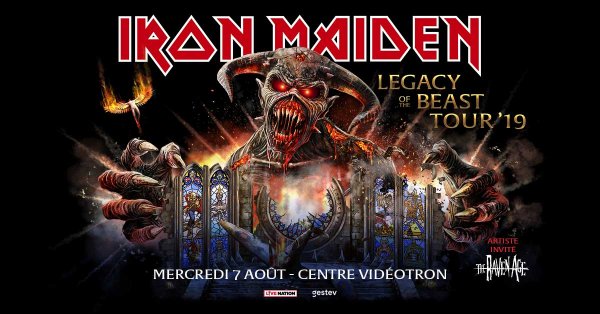 Dernière chance de gagner vos billets pour IRON MAIDEN!