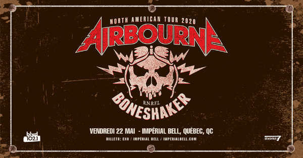 Remporte ta paire de billets pour Airbourne!