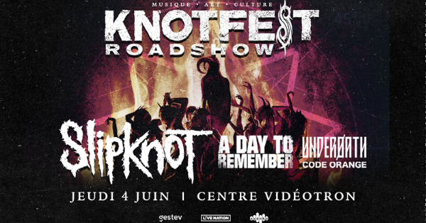 Gagnez votre paire de billets pour Slipknot!