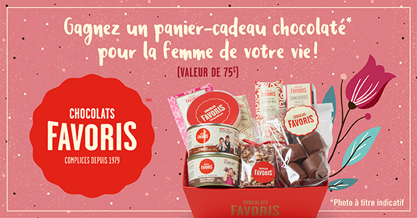 Gagnez un panier-cadeau chocolaté pour la maman de votre vie!