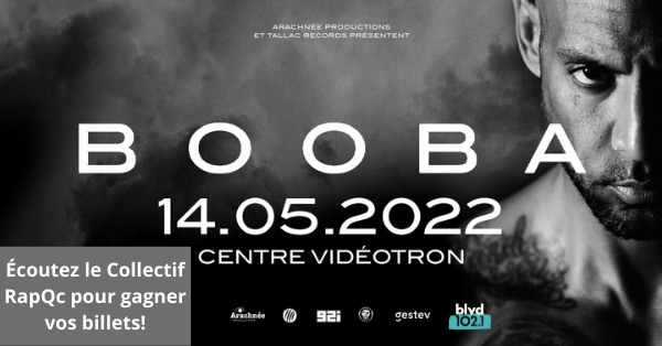 Gagnez votre paire de billets pour Booba au Centre Vidéotron !