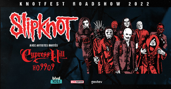Gagnez votre paire de billets pour Slipknot au Centre Vidéotron !