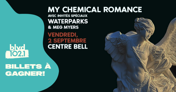 Gagnez vos billets pour My Chemical Romance grâce à BLVD 102,1!