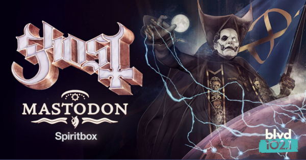 Gagnez vos billets pour Ghost grâce à BLVD 102,1!