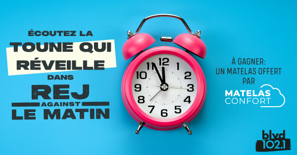 La toune qui réveille présentée par Matelas Confort
