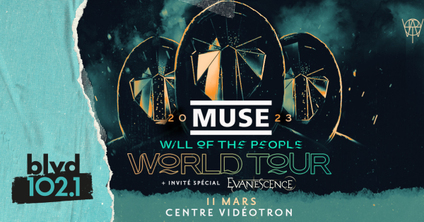 Gagnez votre paire de billets pour Muse au Centre Vidéotron !