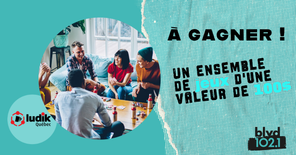 BLVD 102,1 et Ludik Québec vous invite à participer à notre semaine de quiz!