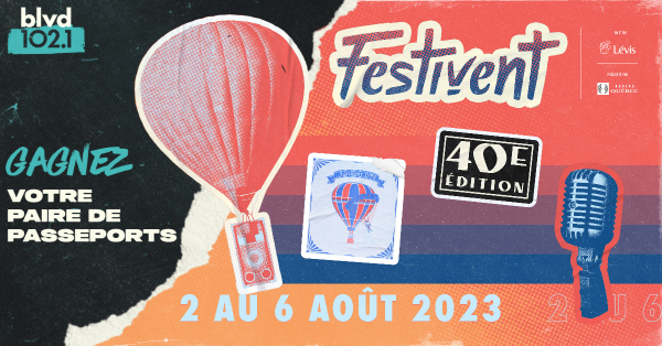 Gagnez vos passeports pour le Festivent !