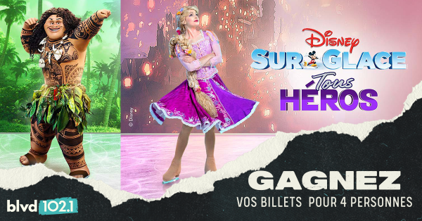 Gagnez vos billets pour Disney sur glace au Centre Vidéotron!