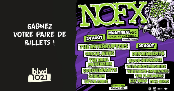 Gagnez vos billets pour NOFX