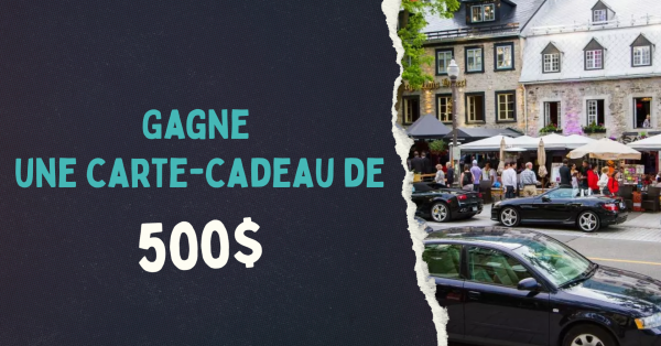 Gagne une carte-cadeau de 500$ à dépenser sur la Grande-Allée!
