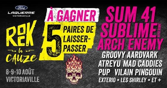Gagne tes billets pour Rock La Cauze!