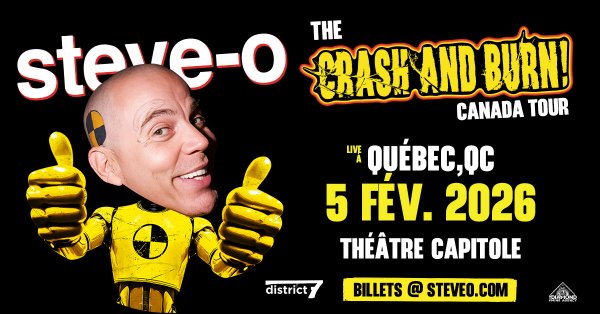 Gagnez vos billets pour aller voir Steve-O!