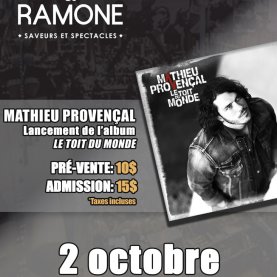 Mathieu Provençal - Lancement d'album