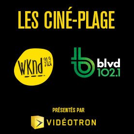 Les Ciné-plage blvd présentés par la Tournée du Nuage illico de Vidéotron.