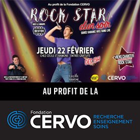 Soirée karaoké pour la fondation CERVO