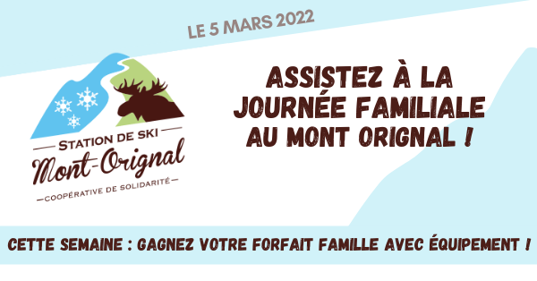 Journée familiale au Mont Orignal
