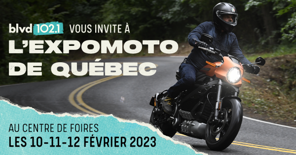 BLVD 102,1 vous invite à l'Expomoto de Québec!