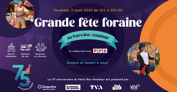 La grande fête foraine du Patro Roc-Amadour!