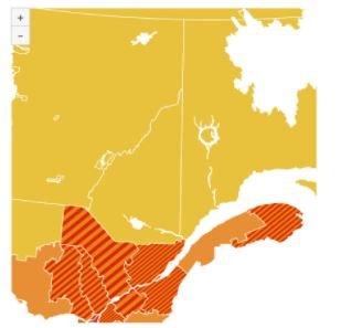 COVID-19: QUATRE NOUVELLES RÉGIONS PASSENT AU ROUGE