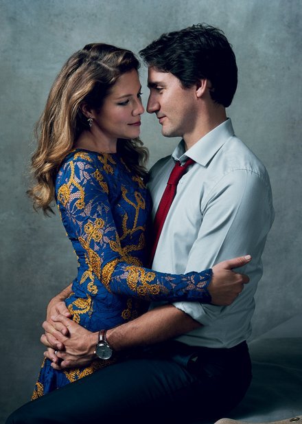 Justin Trudeau et Sophie Grégoire-Trudeau dans le Vogue!