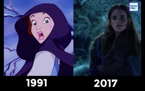 VIDÉO: Comparaison entre le film La Belle & La Bête de 1991 et celui de 2017